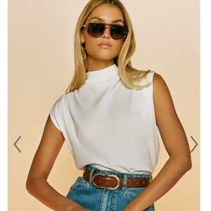 Showpo White Muscle Tee